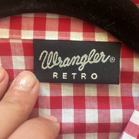 Wrangler button up and tie top - Picture 2 of 2